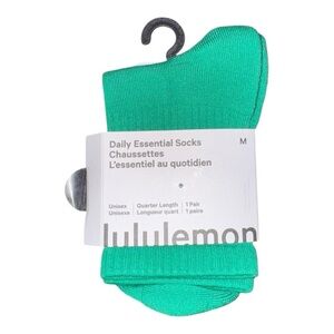 Lululemon Daily Essential Quarter Socks – Raceway Green – NWT – Multiple Sizes